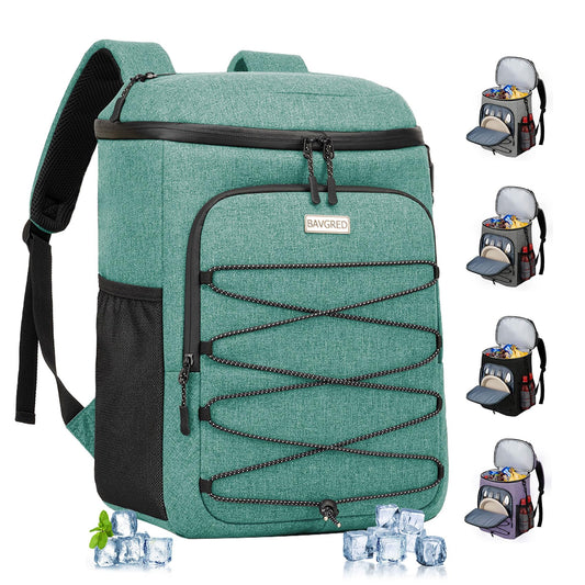 BAVGRED Cooler Backpack Insulated Leak Proof 30 Cans for Men Women,Waterproof Soft Cooler Bag,Lightweight Ice Chest Lunch Backpack for Beach Camping Picnic Travel Worksite Fishing