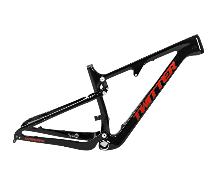 TWITTER OVERLORD Full Suspension Carbon MTB Frame – T800 Mix, 29"/27.5", AM, without Rear SHOX