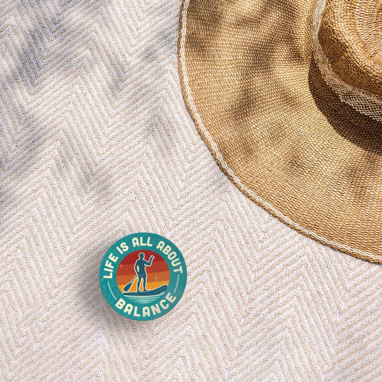 Life is All About Balance Paddleboarding Sticker