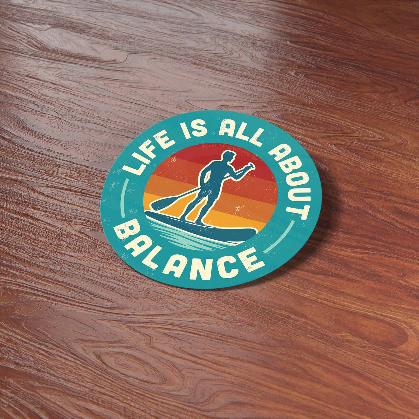 Life is All About Balance Paddleboarding Sticker