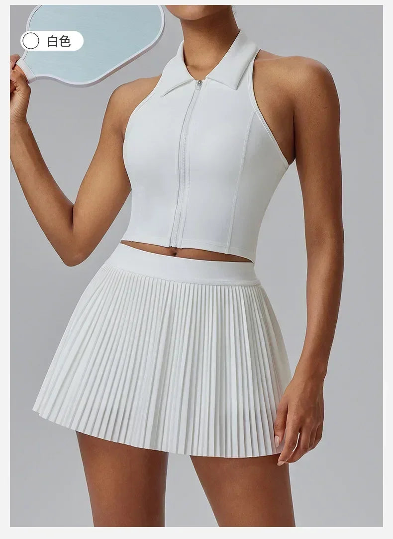 Floral Discount Sports Skirt for Women Quick-drying Badminton Tennis Trousers Skirt Fitness Half-body Pleated Skirt Shorts