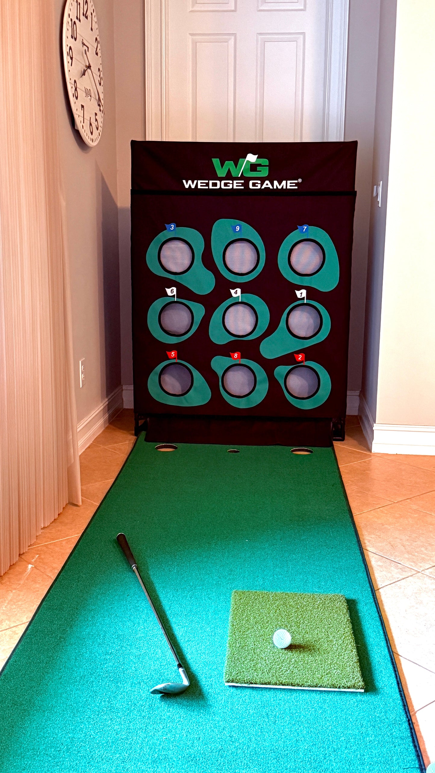 Wedge Game: A 6 in 1 Chipping & Pitching System with Auto Ball Return. Designed by Golfers, used by Pros.