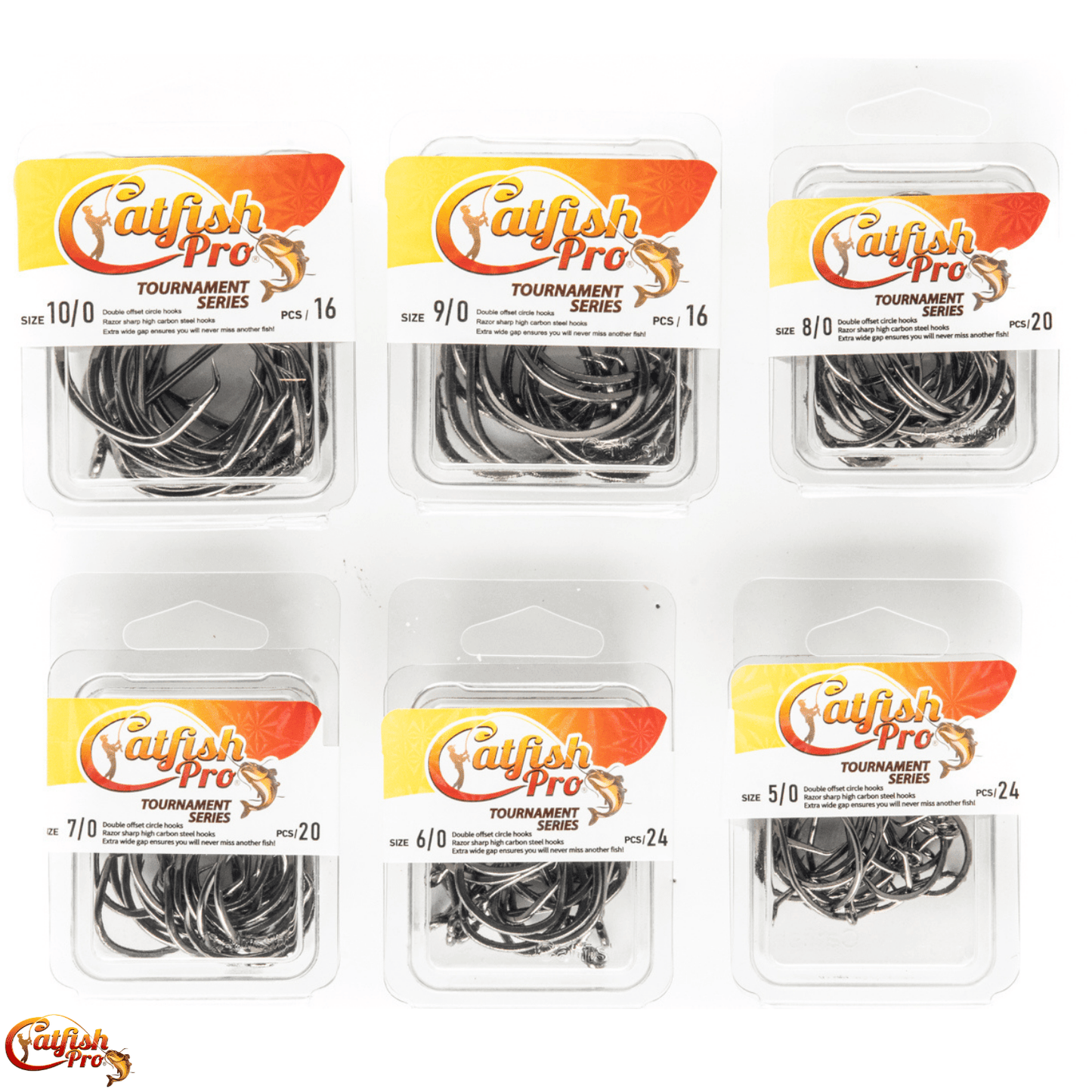 Double Offset Circle Hooks 8/0 - Value Pack