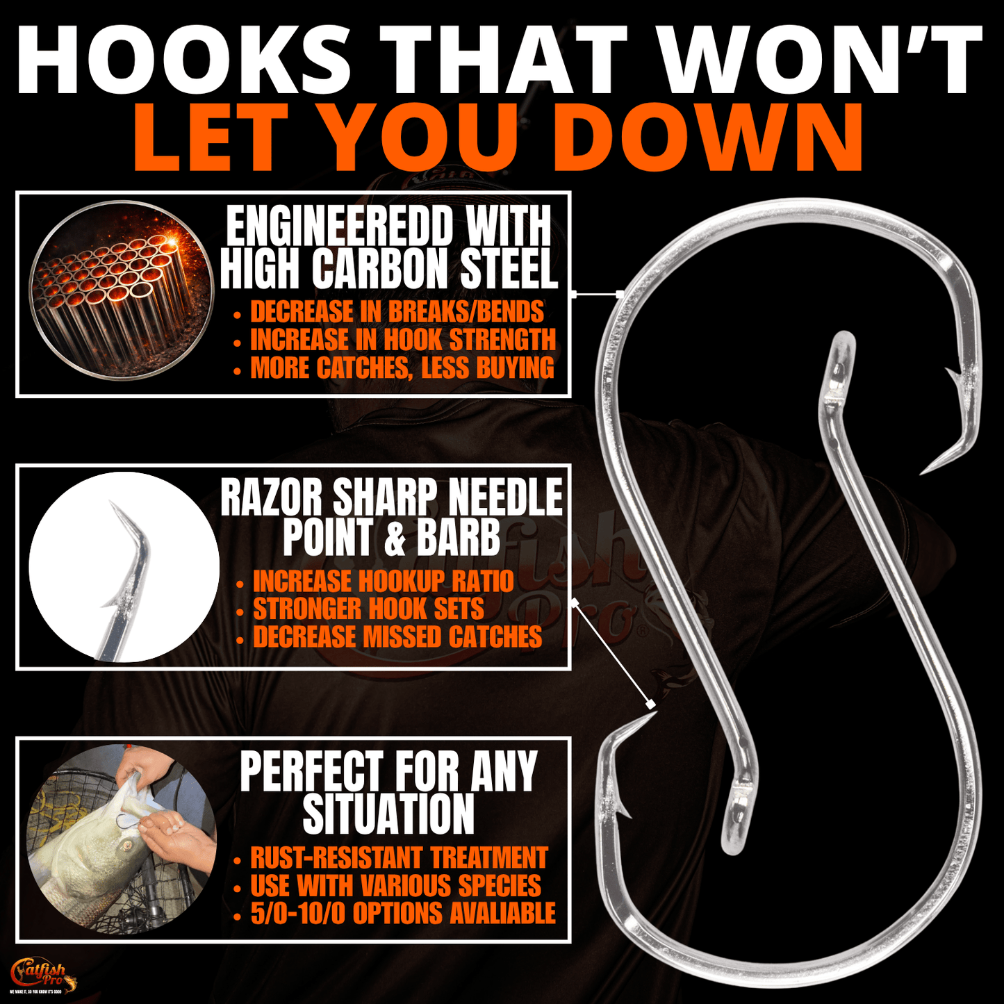 Double Offset Circle Hooks 8/0